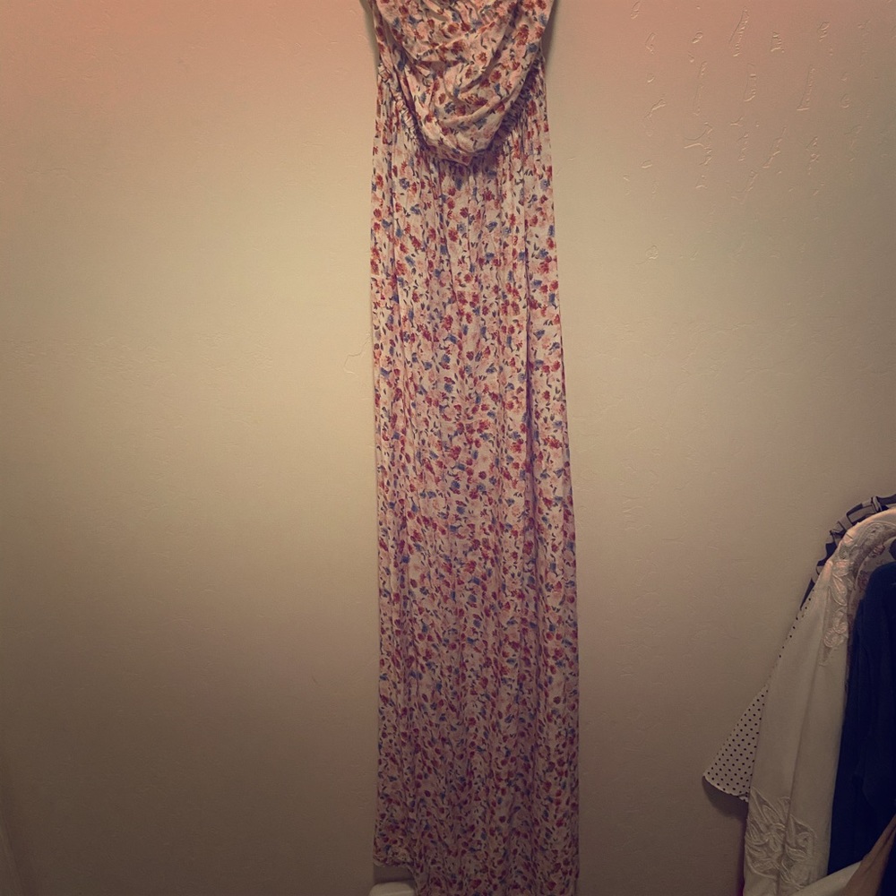 Long strapless sub dress